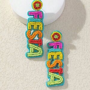 New - Women’s Beaded Fiesta Earrings
